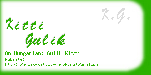 kitti gulik business card